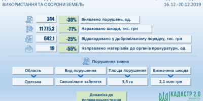 Інформація про результати здійснення державного нагляду  (контролю) у сфері використання та охорони земель