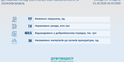 Результати здійснення державного нагляду (контролю) у сфері використання та охорони земель